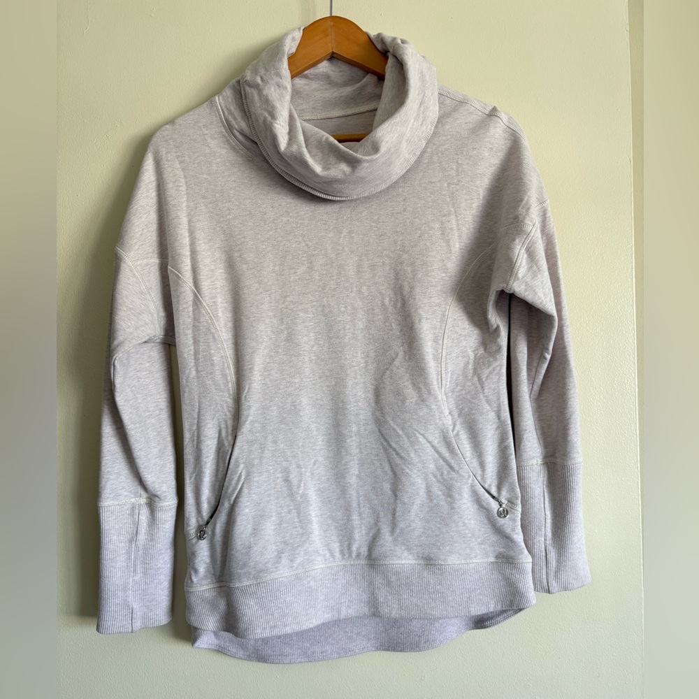 Lululemon Beige Cowl Neck Sweater